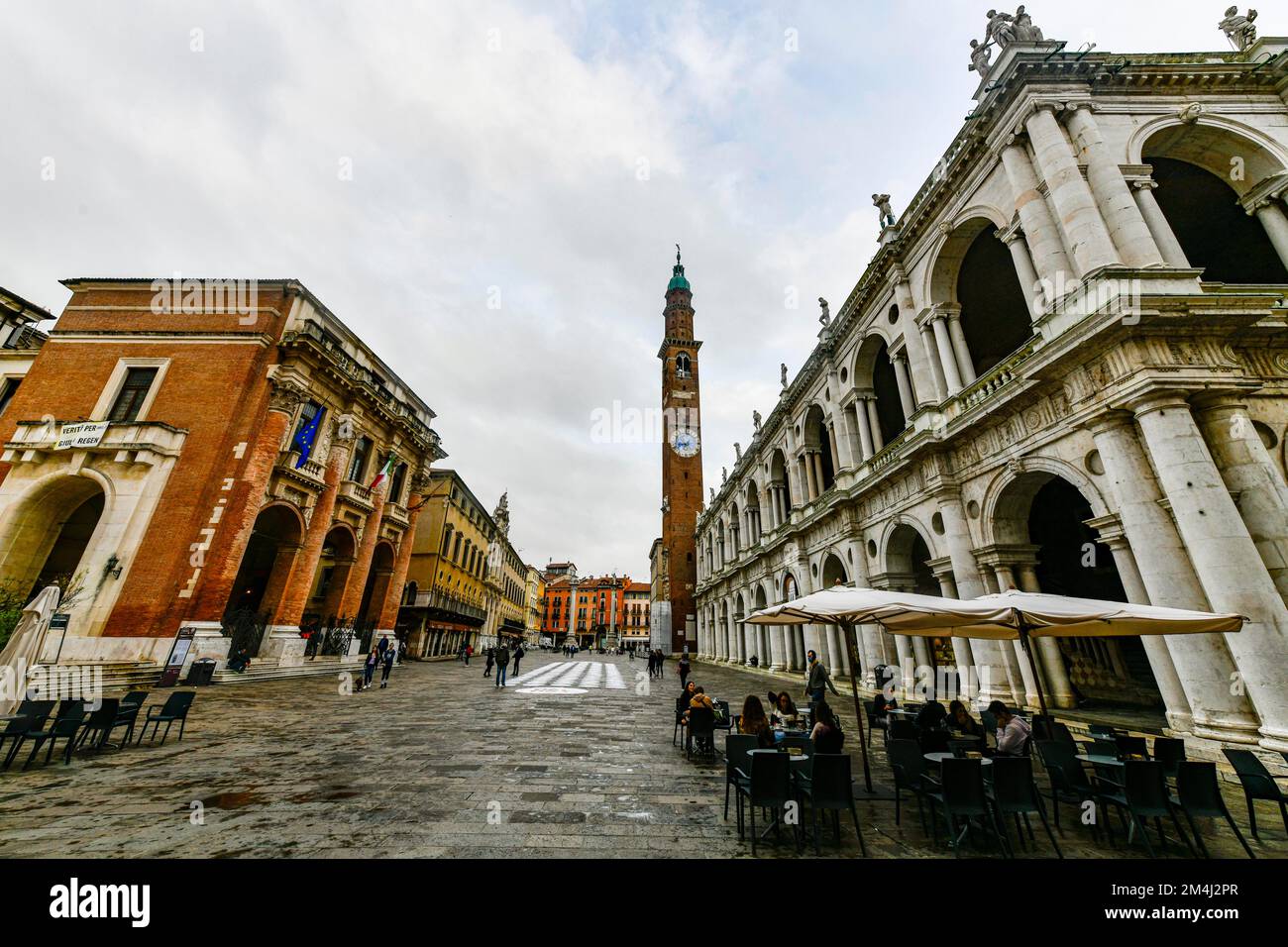 Historisches Zentrum im UNESCO-Weltkulturerbe Vicenza, Italien, Europa Stockfoto