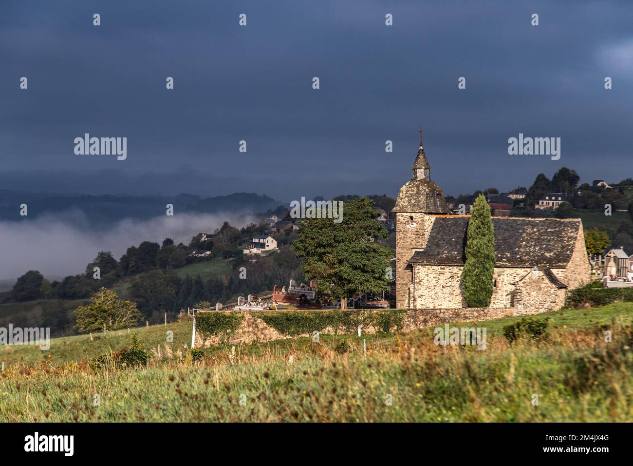 La Chartroulle - Chapelle Sainte Ferréol Stockfoto