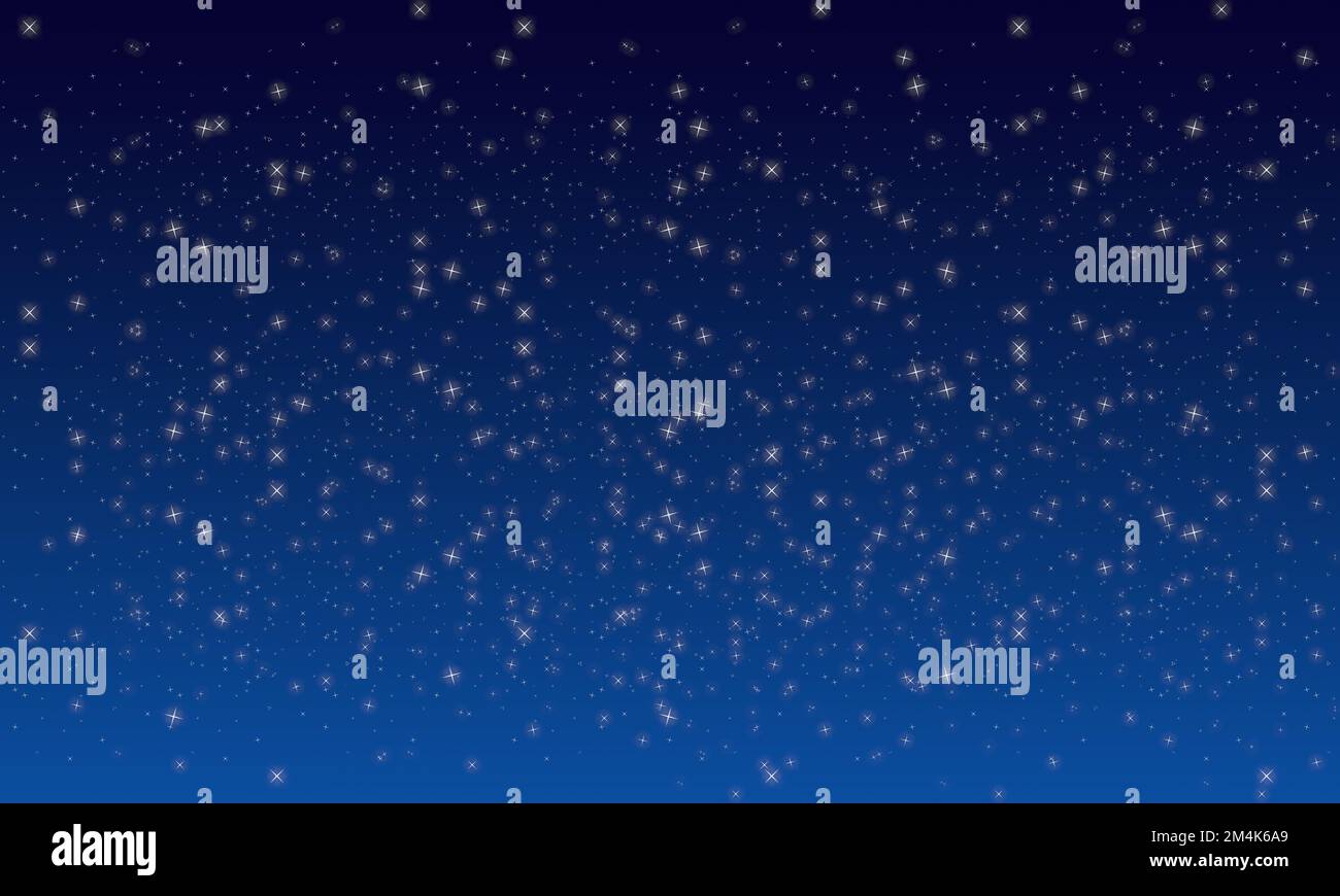 Hintergrund des Sternenhimmels – digitale Illustration. Stockfoto
