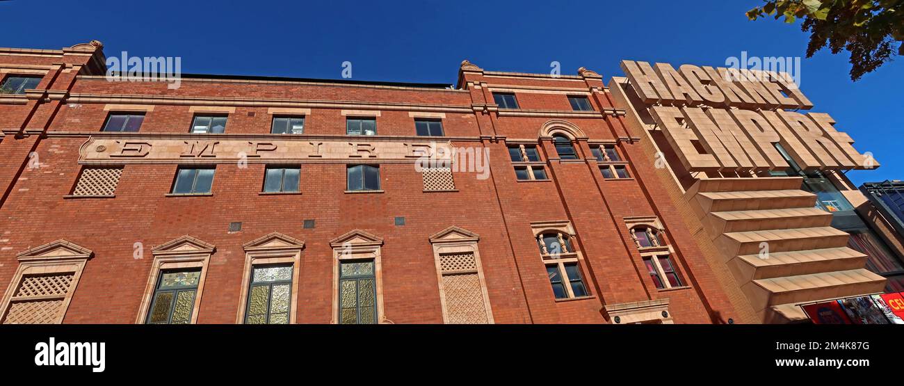 The Hackney Empire Theatre Panorama, 291 Mare Street, London, England, UK,E8 1EJ Stockfoto