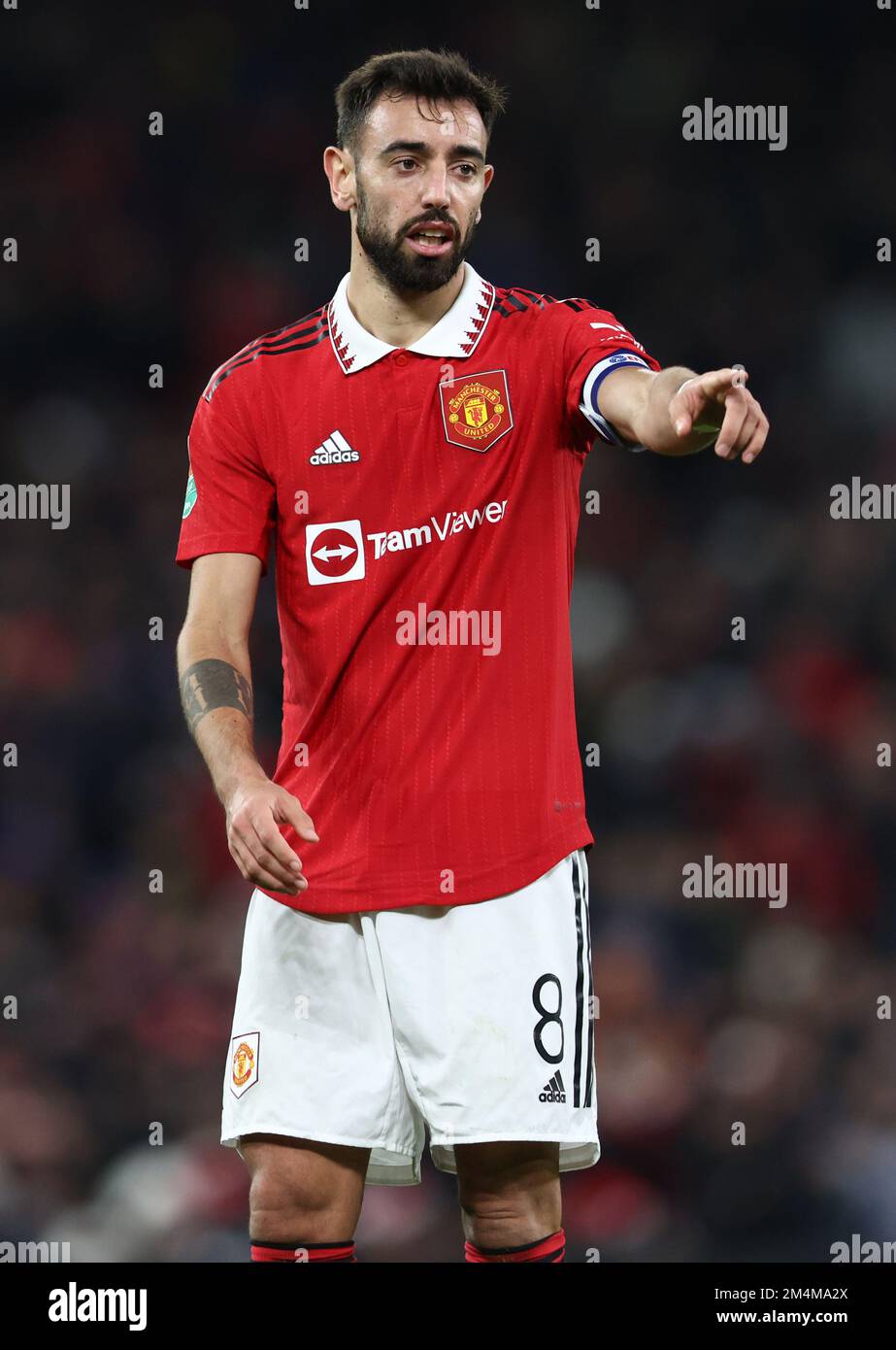 Manchester, England, 21. Dezember 2022. Bruno Fernandes von Manchester United während des Carabao-Cup-Spiels in Old Trafford, Manchester. Das Bild sollte lauten: Darren Staples/Sportimage Stockfoto