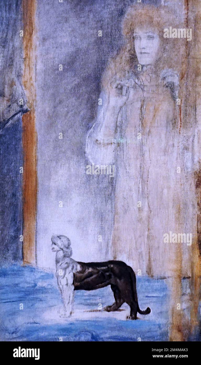 Die Chimäre (c.1910) von Fernand Edmond Jean Marie Khnopff (1858-1921). Belgischer Symbolmaler. Stockfoto