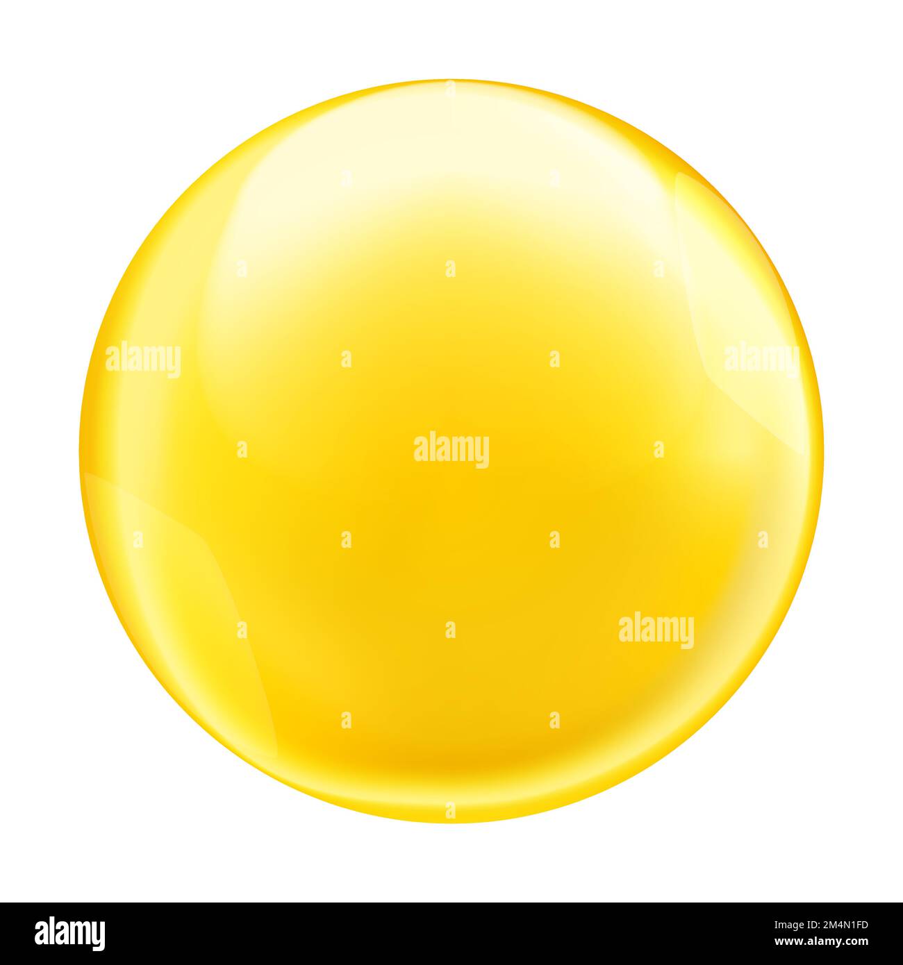 Golden Öl transluzente Blase oder runden Tropfen mit Transparenz Stock Vektor