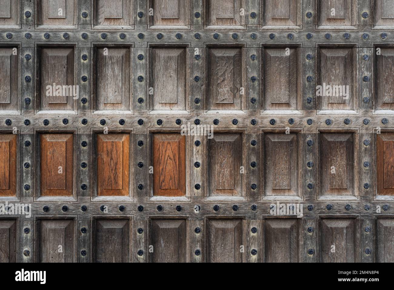 Hölzerne Tore - St Pauls Cathedral - City of London Stockfoto