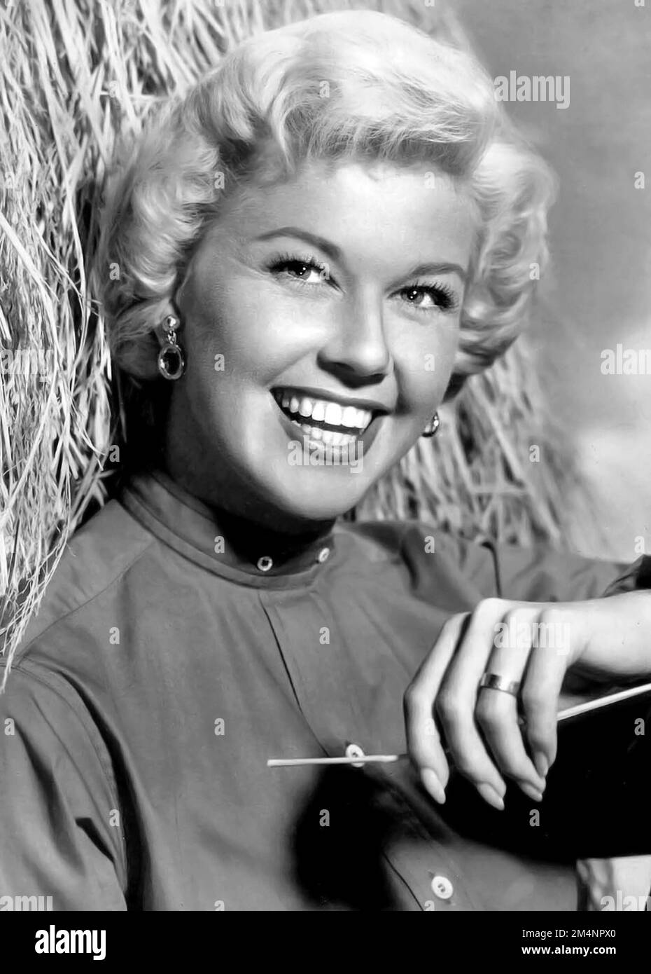 Doris-Tag. Werbespots von Doris Day (B. Doris Mary Kappelhoff; 1922-2019), 1957 Stockfoto