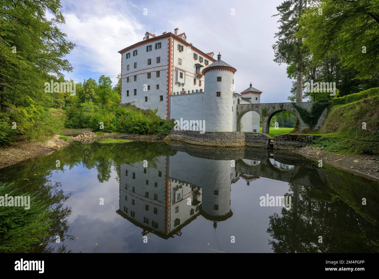 Schloss Schneeberg (Grad Sneznik), Loska Dolina, Slowenien Stockfoto