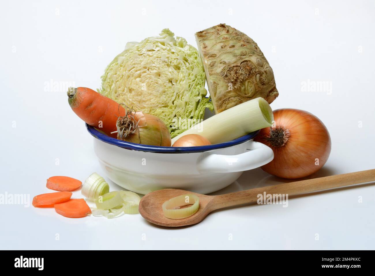 Suppe Gemüse, Suppe Gemüse in Schüssel Stockfoto