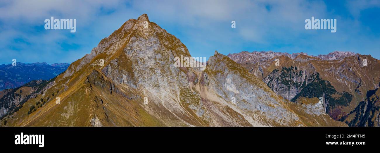 Hoefats 2259m, Allgaeu Alps, Allgaeu, Bayern, Deutschland Stockfoto