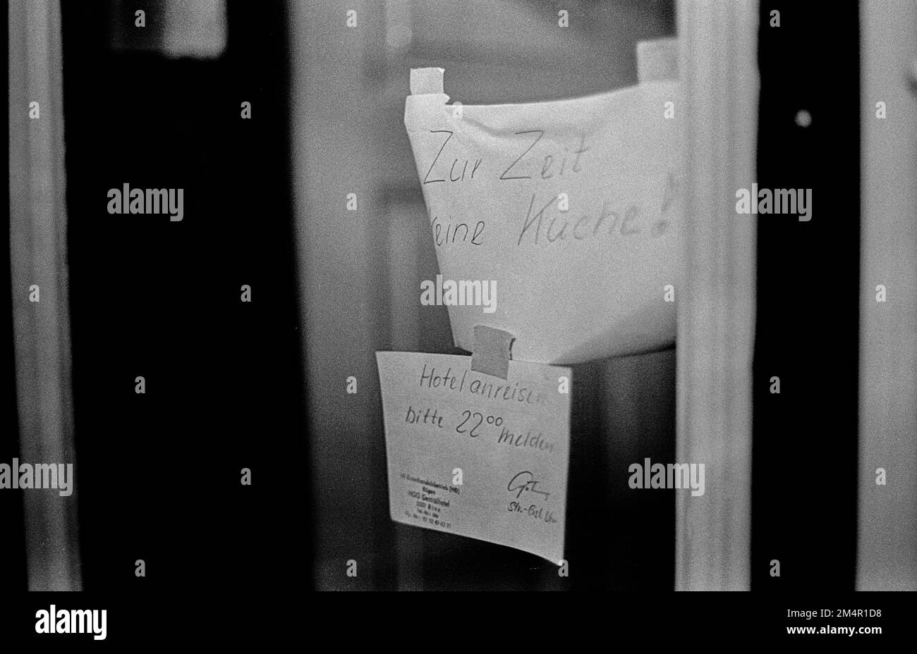 DDR, Binz, 04. 11. 1988, derzeit keine Küche. . Wellnesshotel in Binz, Rügen Stockfoto