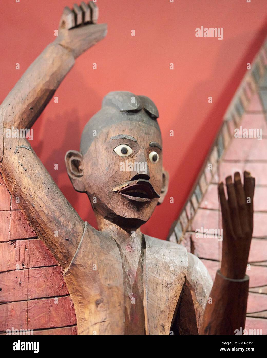 Kareau-Schutzfigur, Nicobar-Inseln Stockfoto