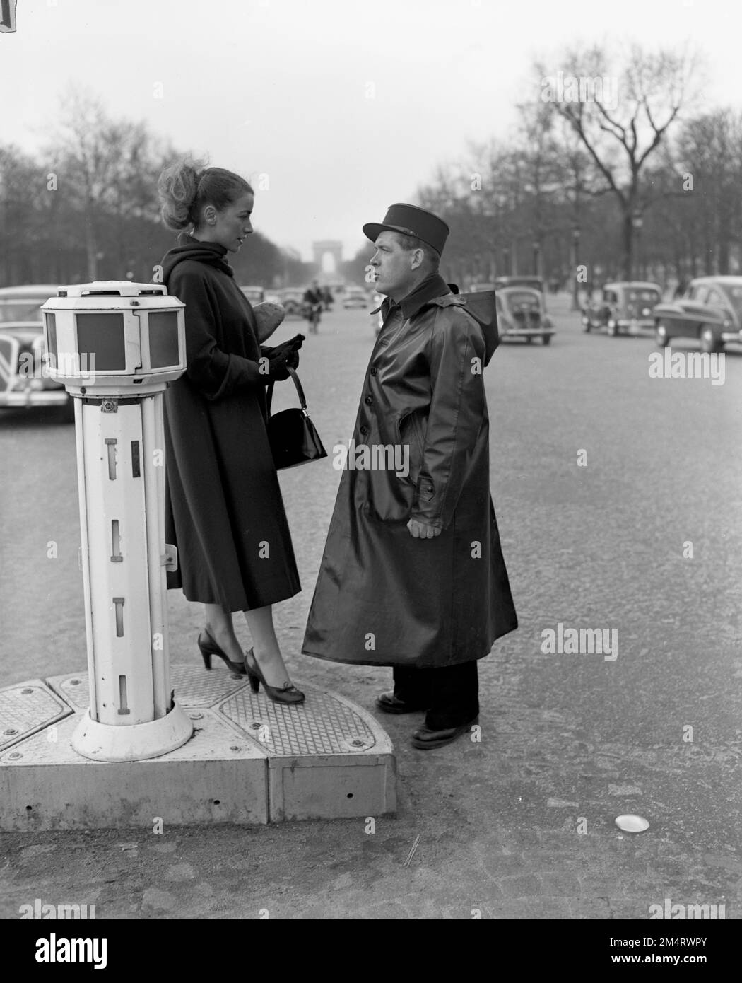 Sally Ann Cist in Paris. Fotos von Marshall-Plan-Programmen, Ausstellungen und Personal Stockfoto