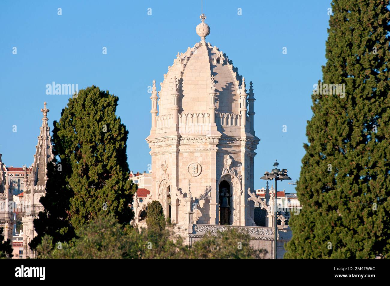 Kuppel der Kirche Santa Maria de Belem, Kloster Jeronimos (16. Jahrhundert - vom Architekten Diogo de Boitaca im manueline-Stil), Lissabon, Portugal Stockfoto