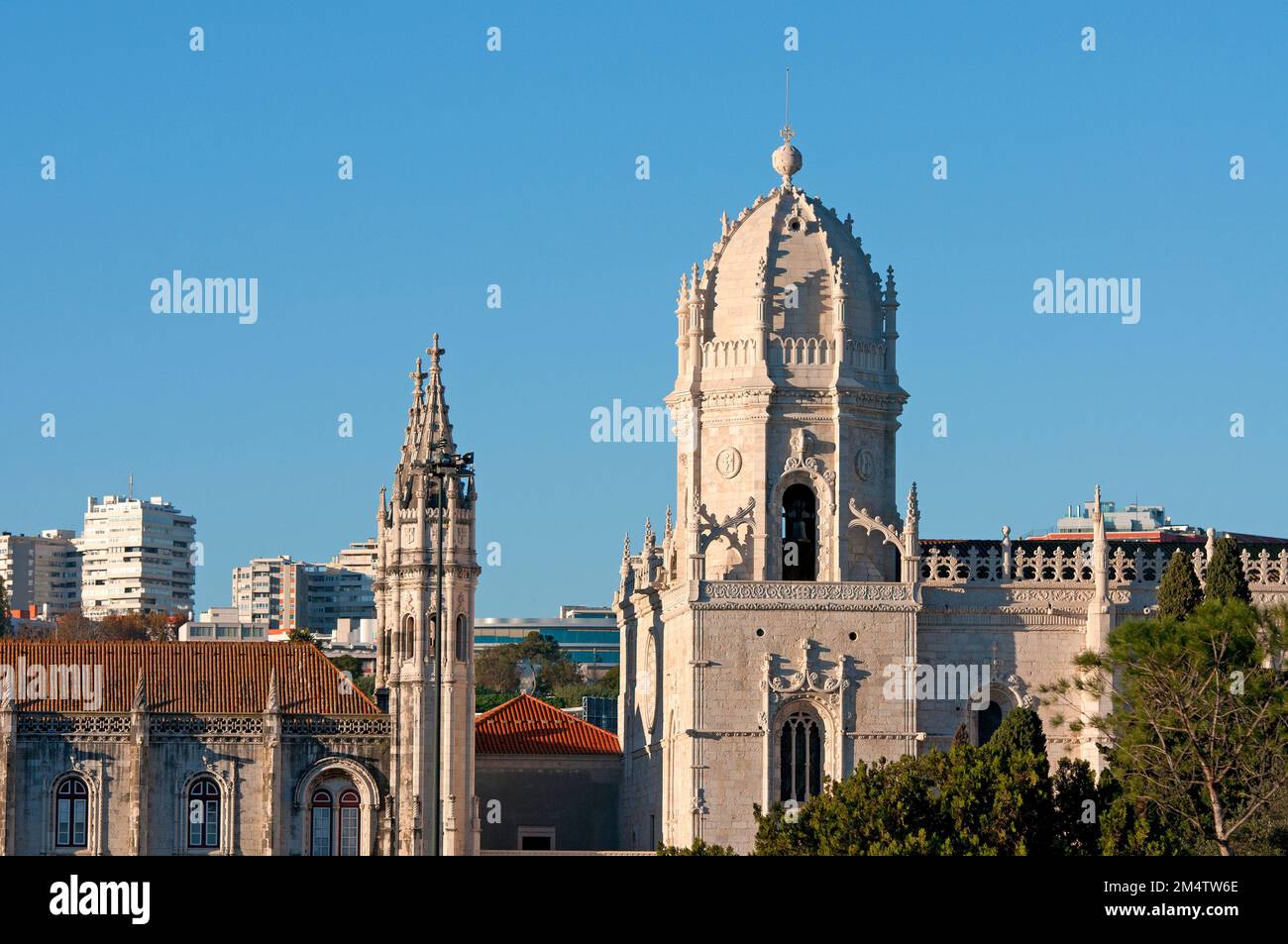 Kuppel der Kirche Santa Maria de Belem, Kloster Jeronimos (16. Jahrhundert - vom Architekten Diogo de Boitaca im manueline-Stil), Lissabon, Portugal Stockfoto