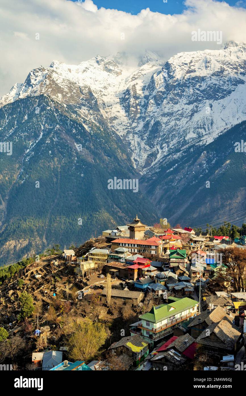 Reckong Peo, Rekong Peo, Peo Village, Kinnaur District, Himachal Pradesh, Indien Stockfoto