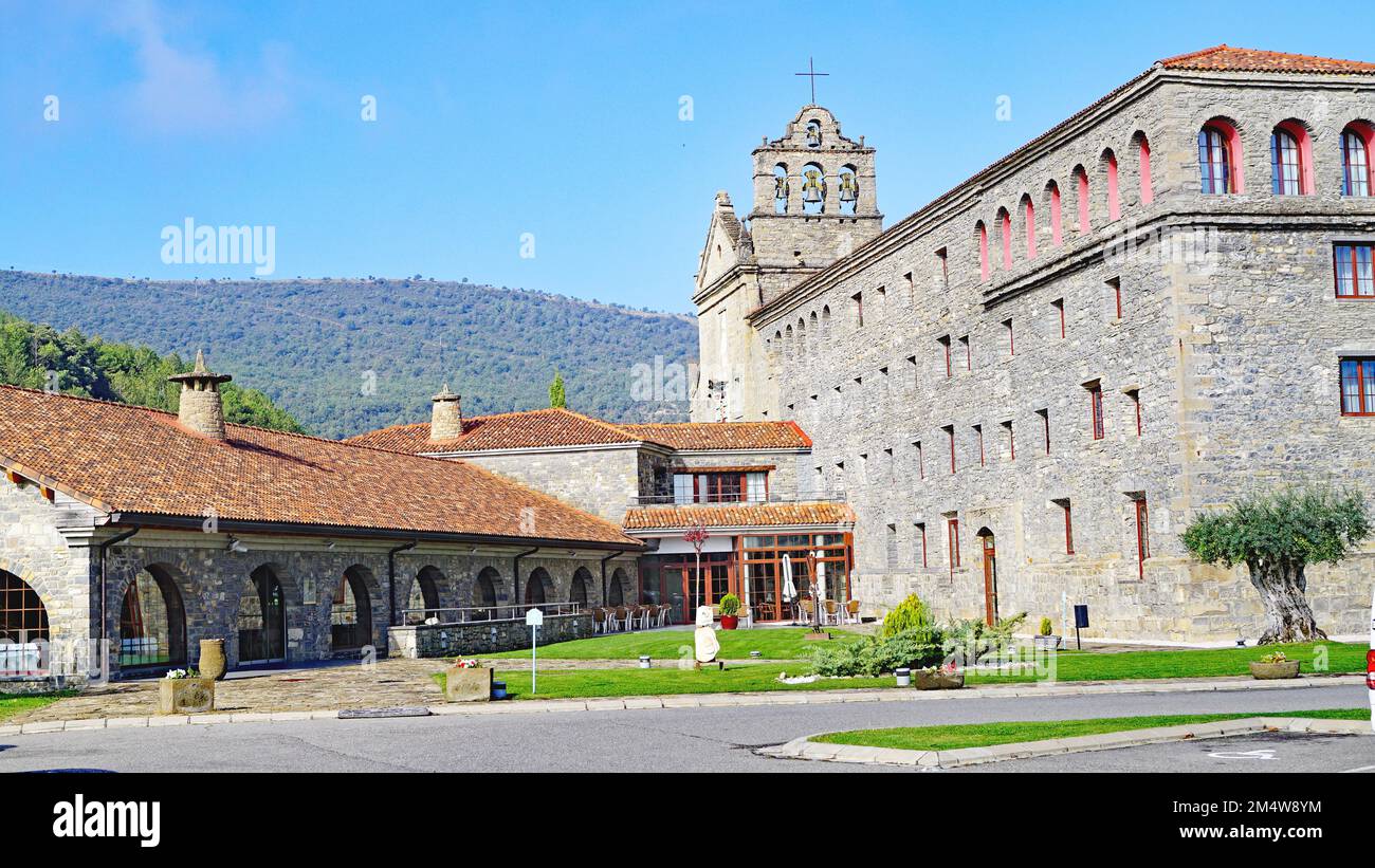 Kloster Boltañá oder Kloster Carmen, Comarca del Sobrarbe, Aragon, Spanien, Europa Stockfoto