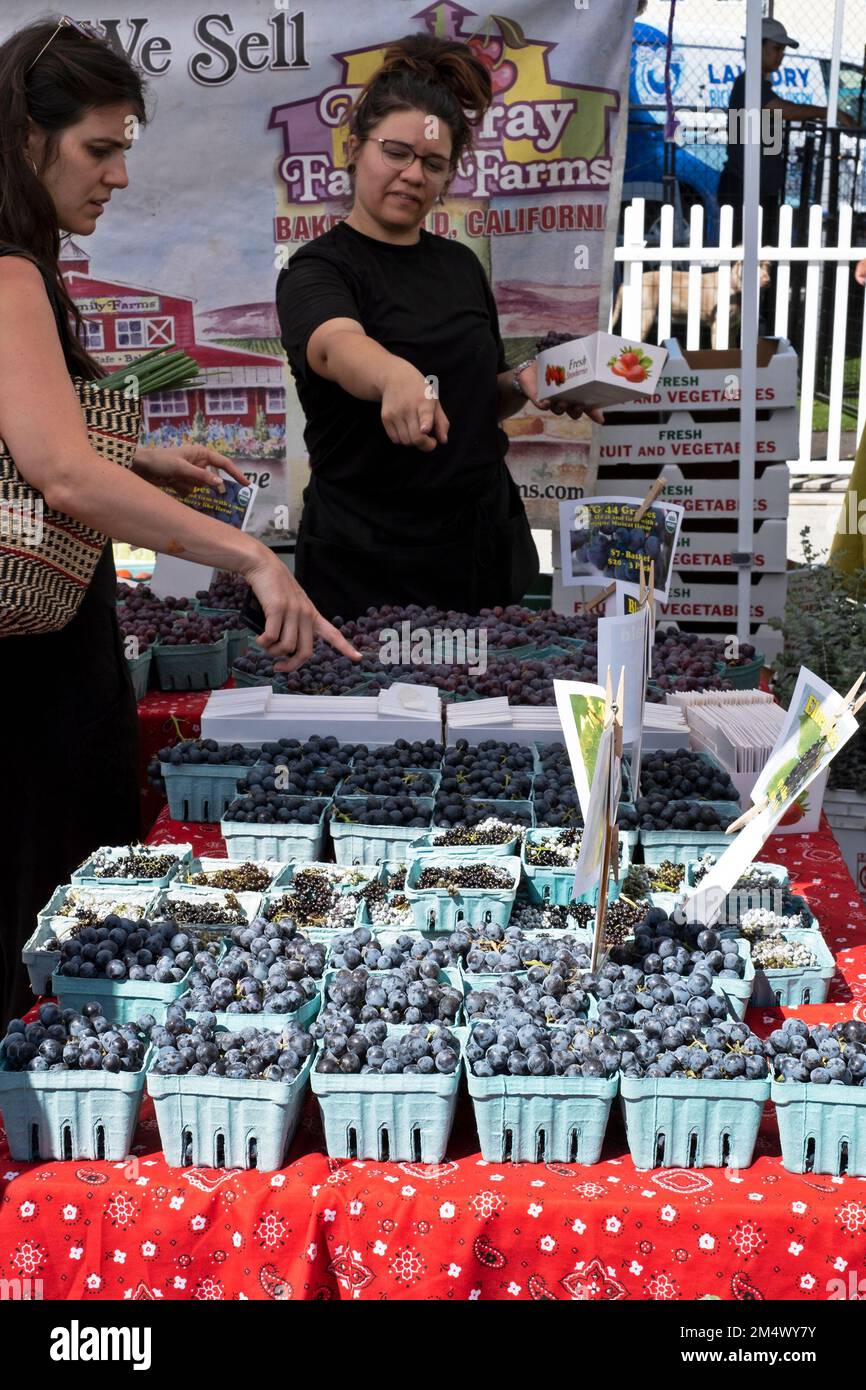 Auf einem Bauernmarkt in Los Angeles, Kalifornien, USA. Stockfoto