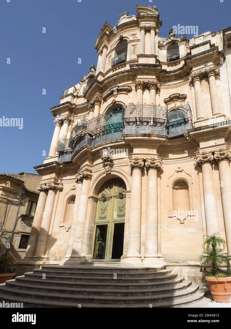 San Giovanni Evangelista, Via Penna, Scicli, Sizilien, Italien Stockfoto