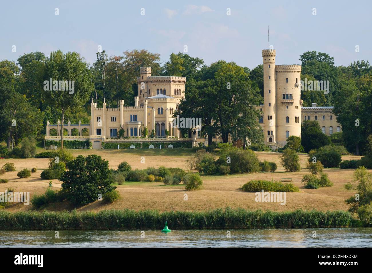 Deutschland, Brandenburg, Potsdam, Außenansicht des historischen Schlosses Babelsberg Stockfoto