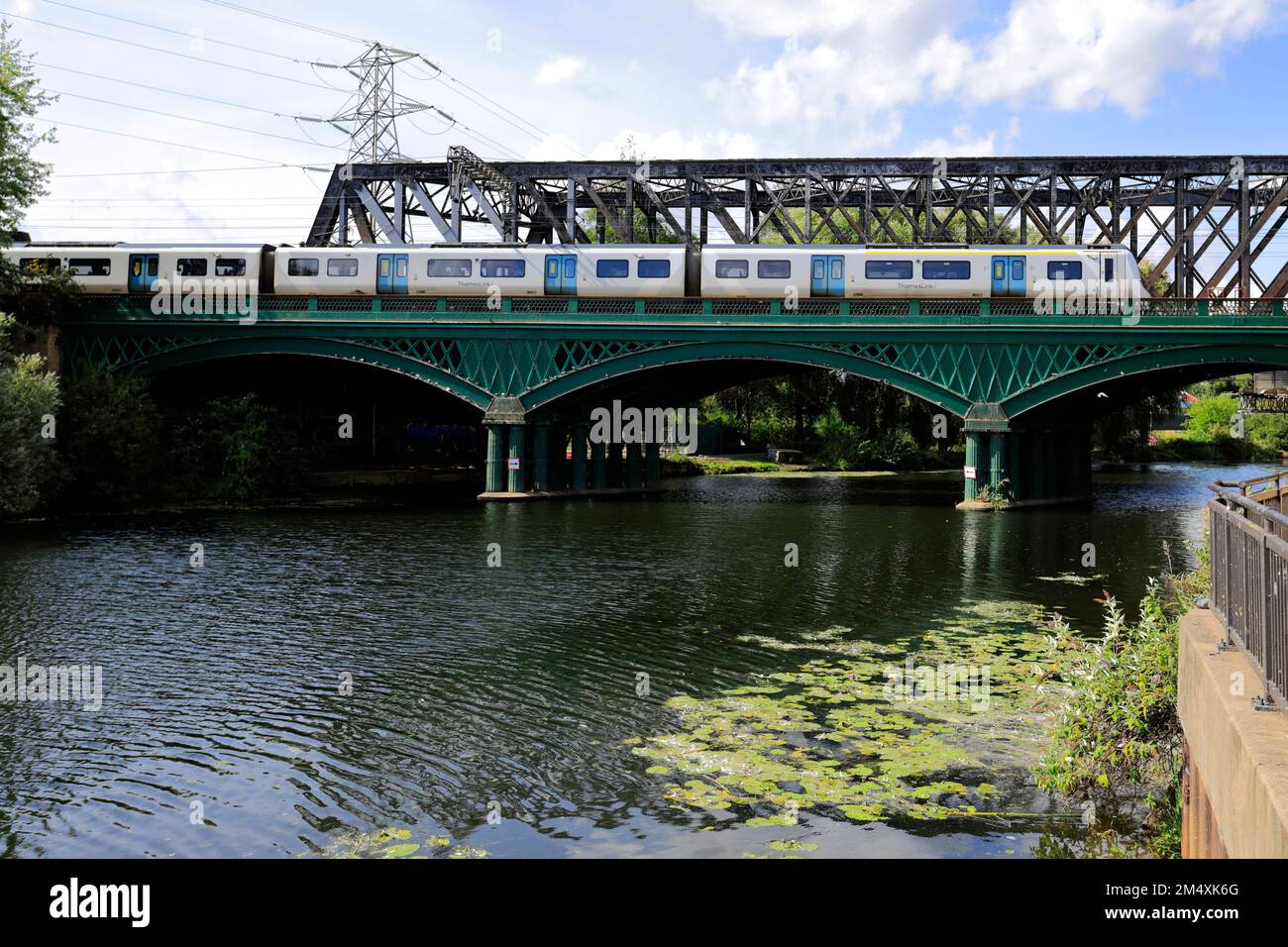 Thameslink 700155, Bahnhof Peterborough, East Coast Main Line Railway, Cambridgeshire, England, Großbritannien Stockfoto