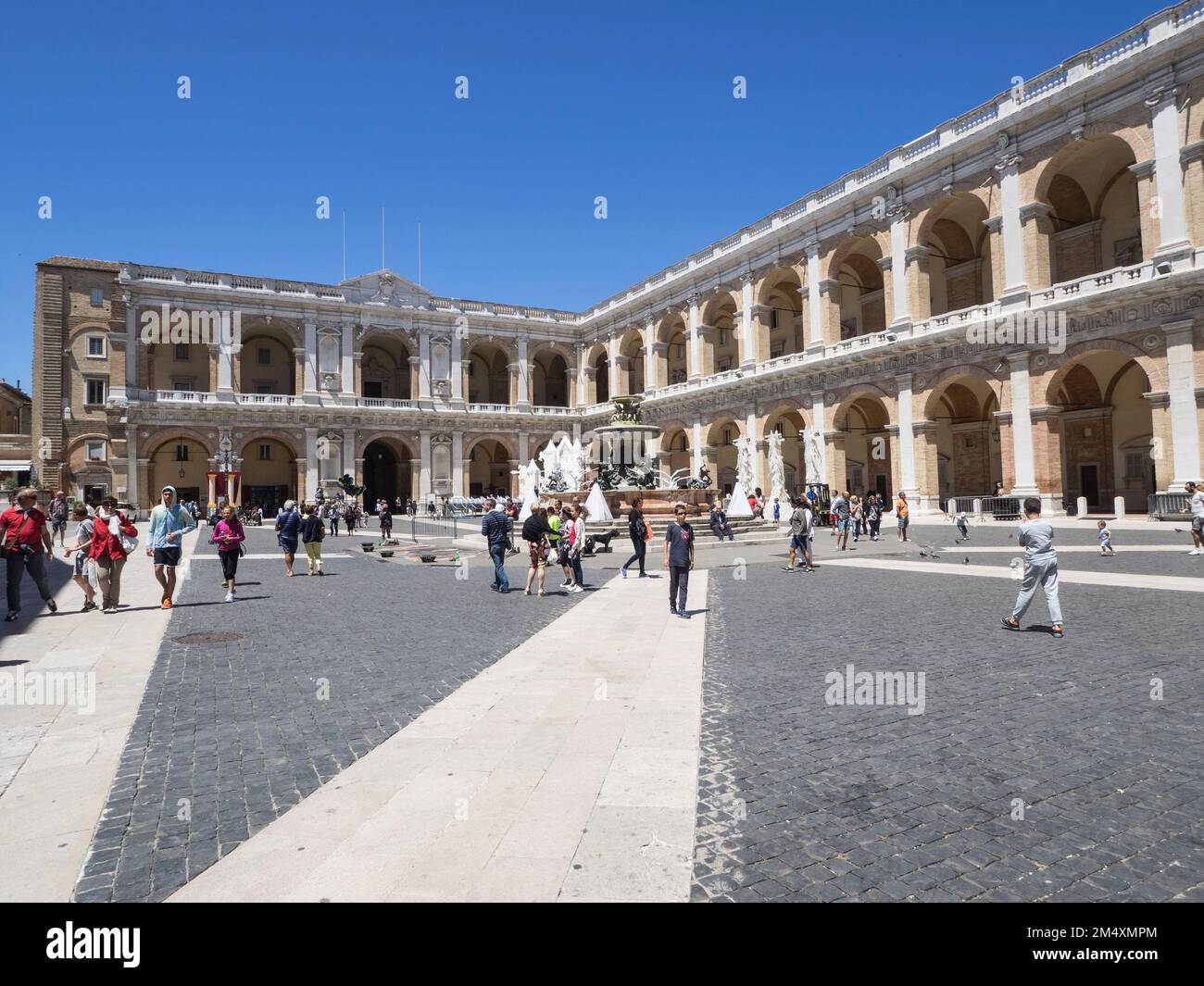 Piazza della Madonna, Pilgerstadt Loreto, Le Marche, Italien, Europa Stockfoto