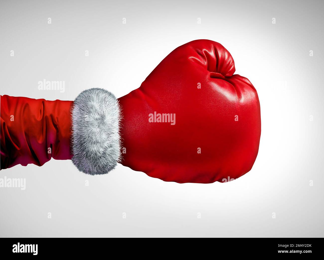 Der Boxtag-Sonderangebot Symbol als Einkaufsurlaub als Weihnachtsklauselkonzept als Urlaubskonzept für konkurrierende Verbraucher-Einkäufe Stockfoto