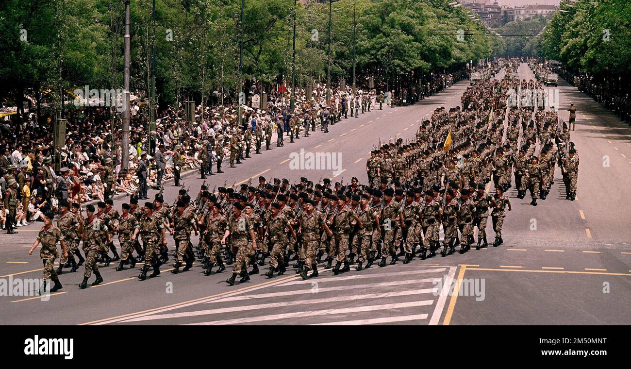 CUERPO DE OPERACIONES ESPECIALES C.O.E S. - FOTO AÑOS 60. Ort: DESFILE MILITAR. MADRID. SPANIEN. Stockfoto
