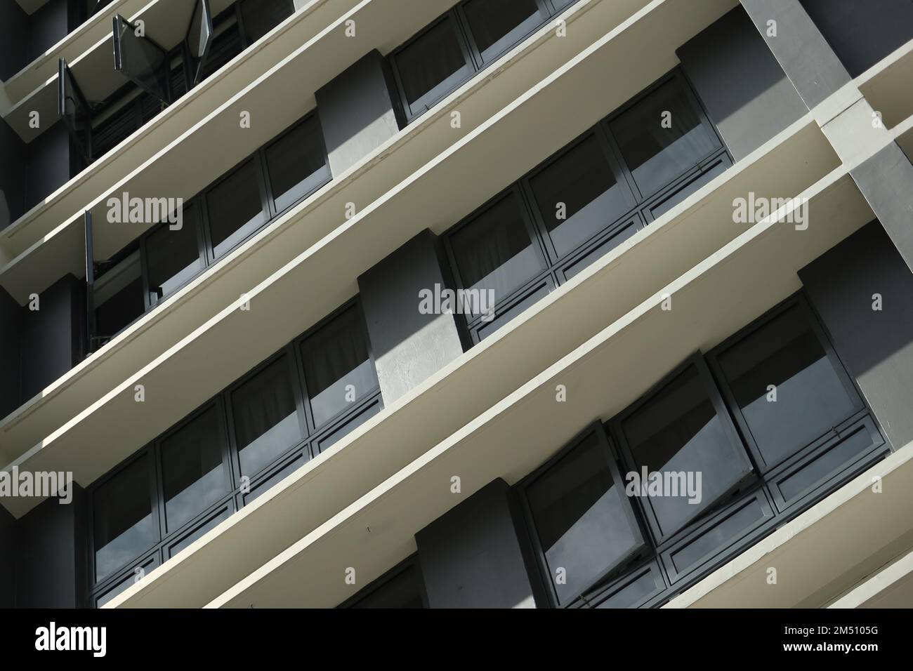 Flachblick auf signapore-Wohngebäude Stockfoto