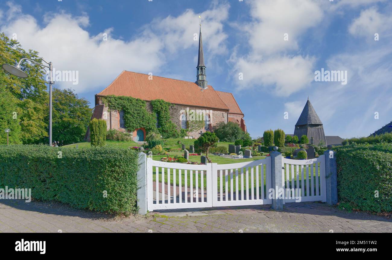 Kirche Sankt Marien, Witzwort, Nordfriesien, Deutschland Stockfoto