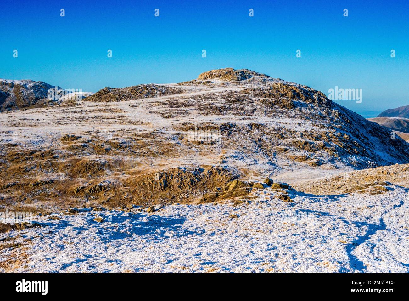ESK Pike im Winter. Lake District National Park, Cumbria, Großbritannien Stockfoto