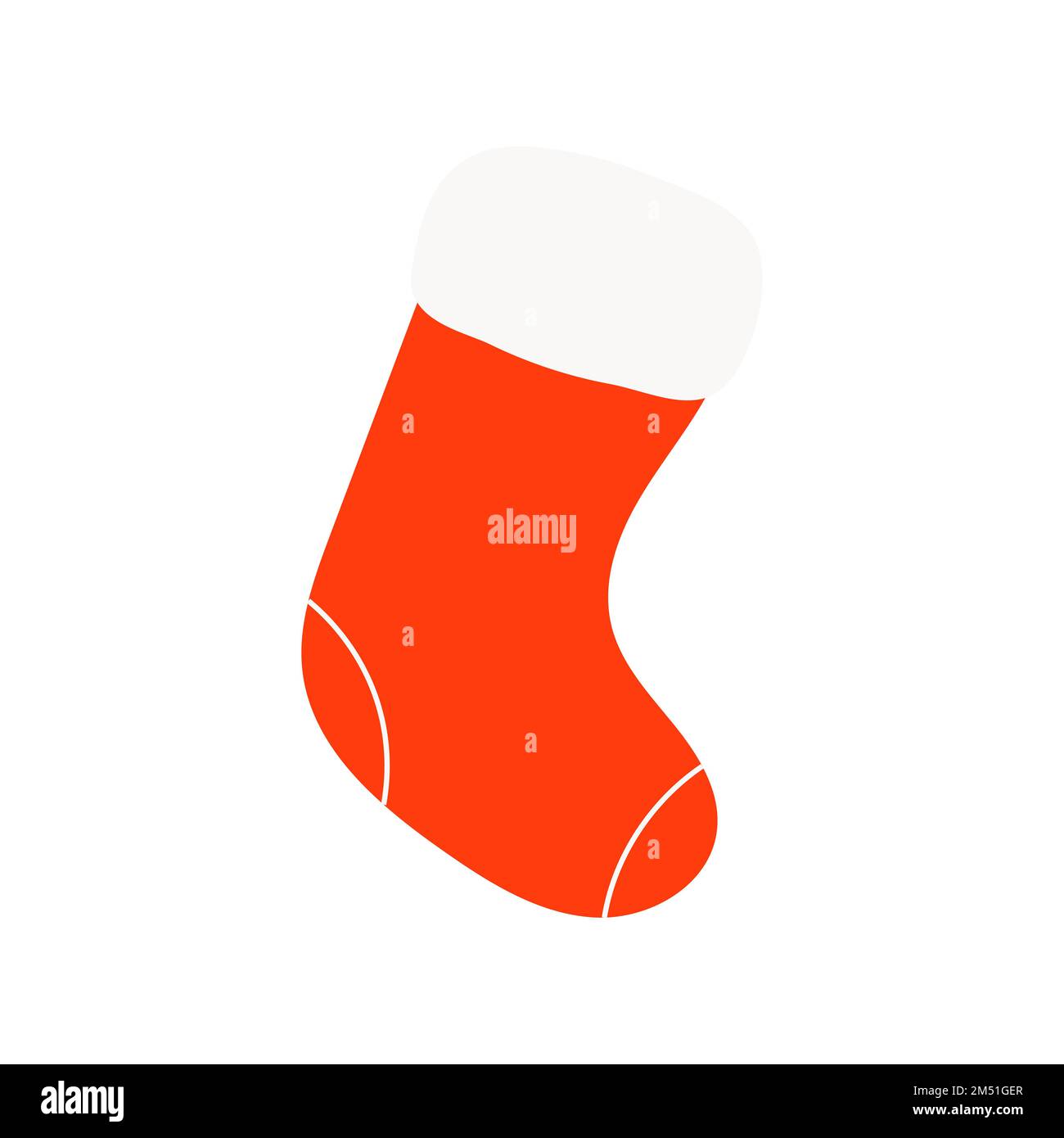 weihnachtssocke voller Geschenke, weihnachtssocke Stock Vektor