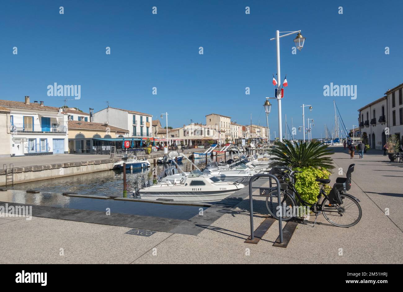 Frankreich, Marseillan, Hafen Stockfoto