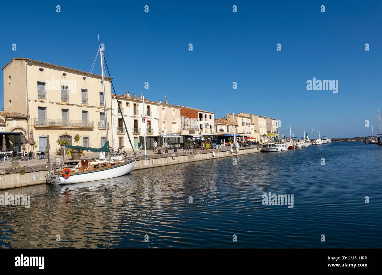 Frankreich, Marseillan, Hafen Stockfoto