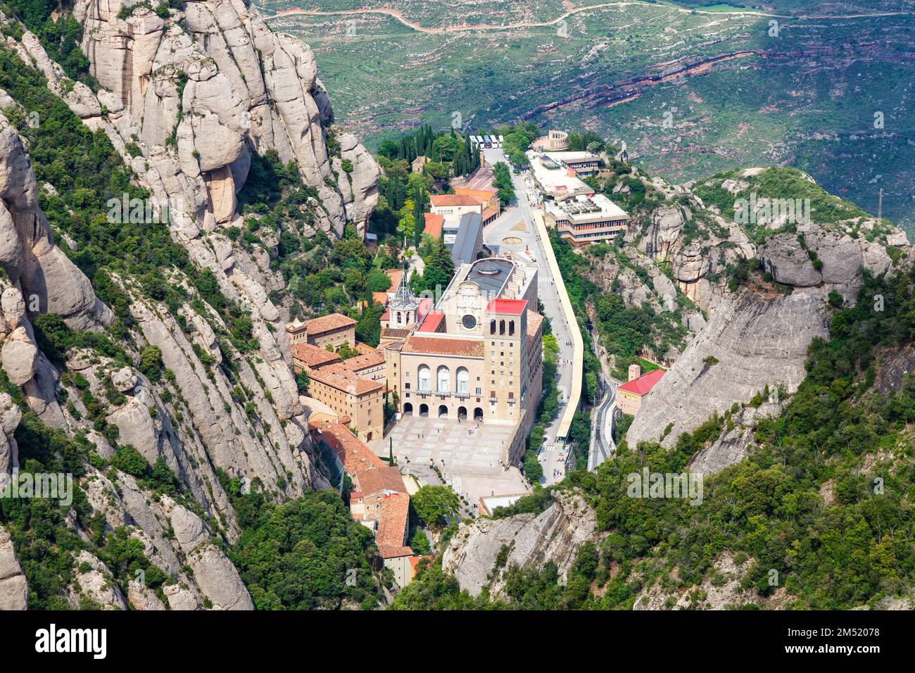 Kloster Abtei Montserrat Barcelona Spanien Katalonien Reise Reiseansicht Reisen Stockfoto