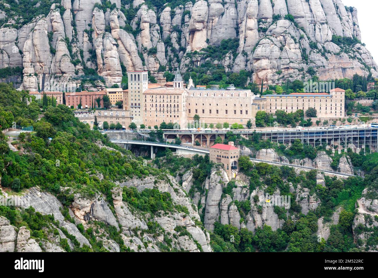 Kloster Abtei Montserrat Barcelona Spanien Katalonien Reisen Reisen Stockfoto