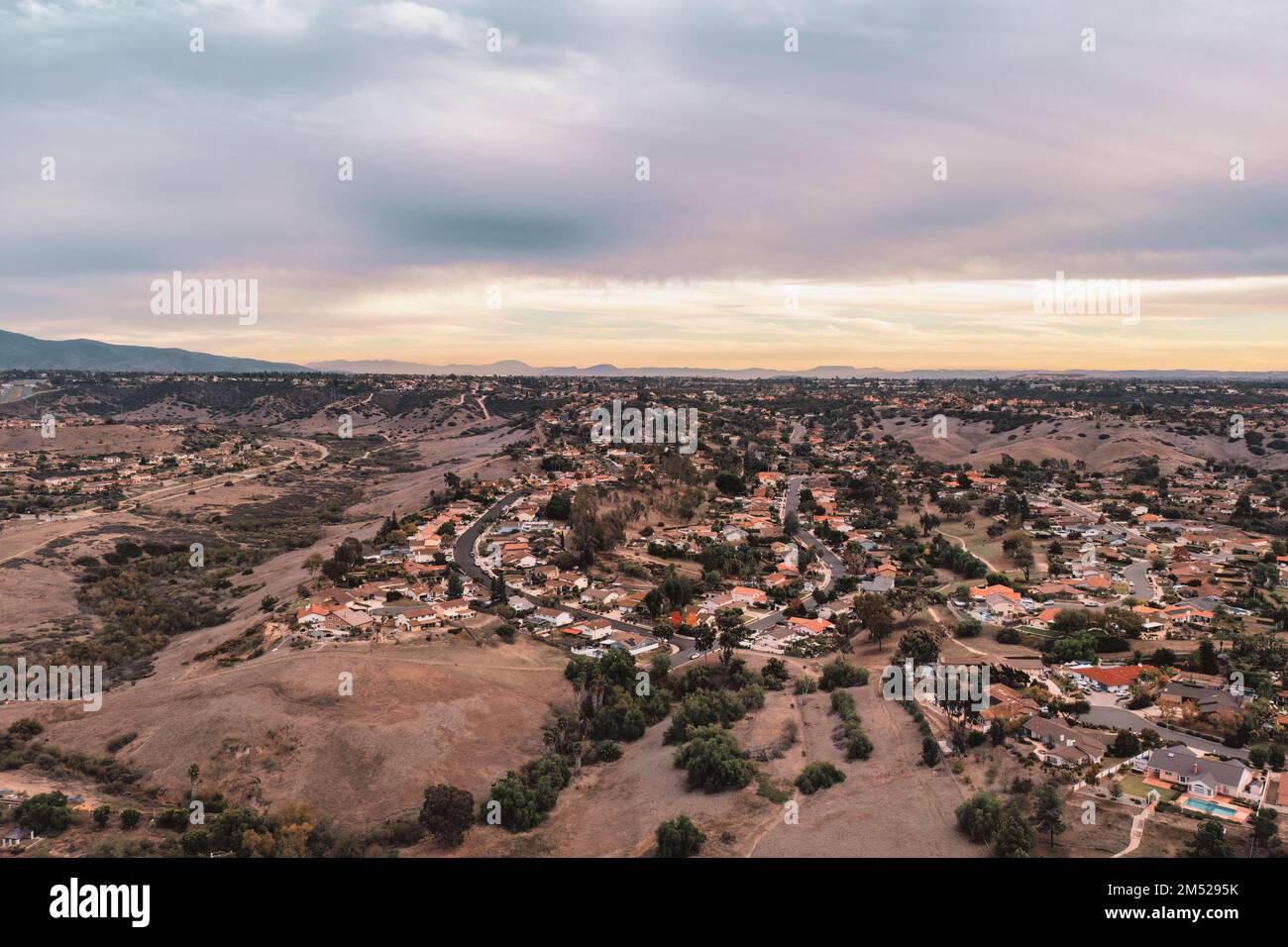 East County von San Diego. Eine Nachbarschaft namens Bonita Stockfoto