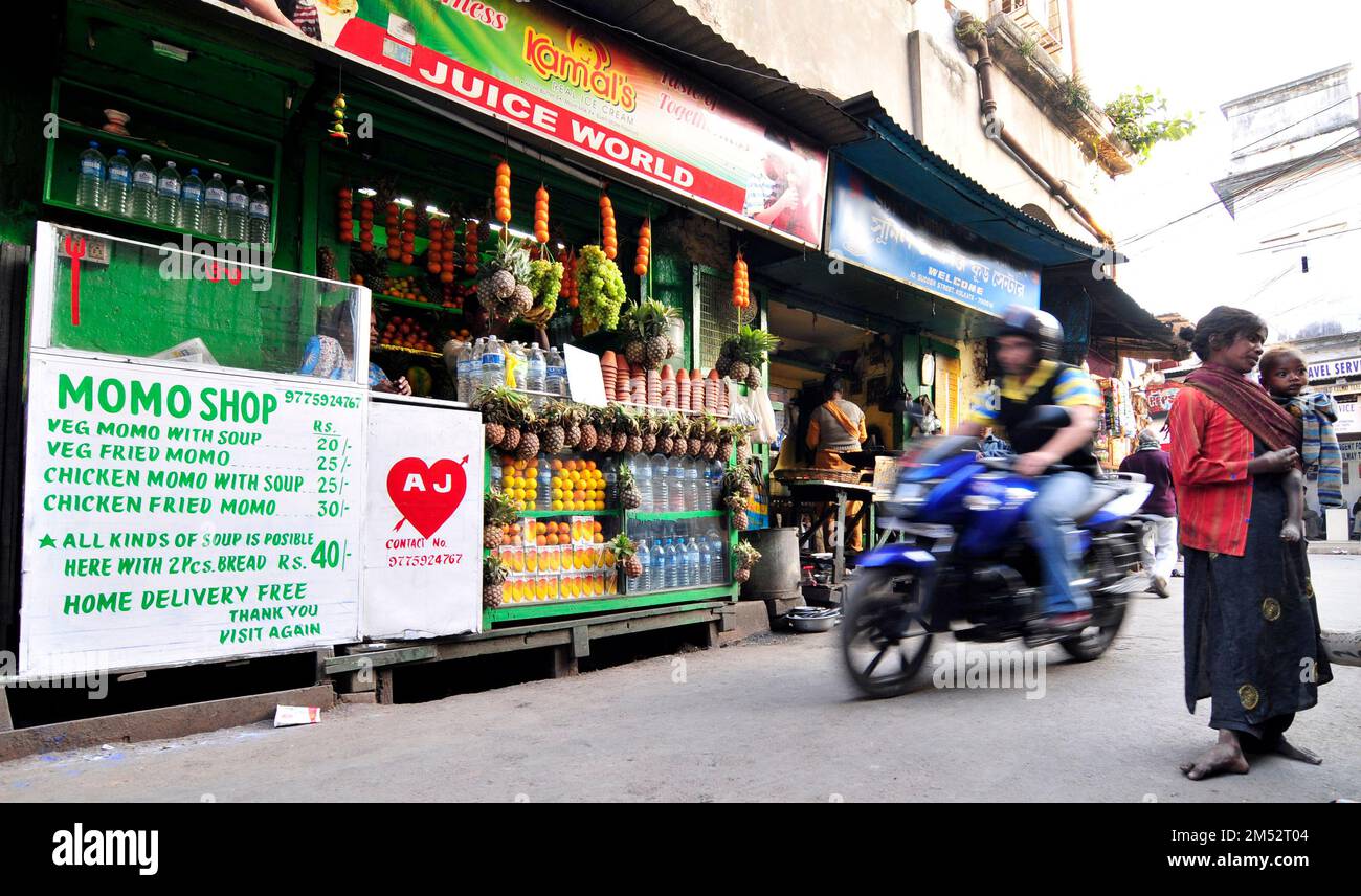 Sudder Street in Kalkutta, Indien. Stockfoto