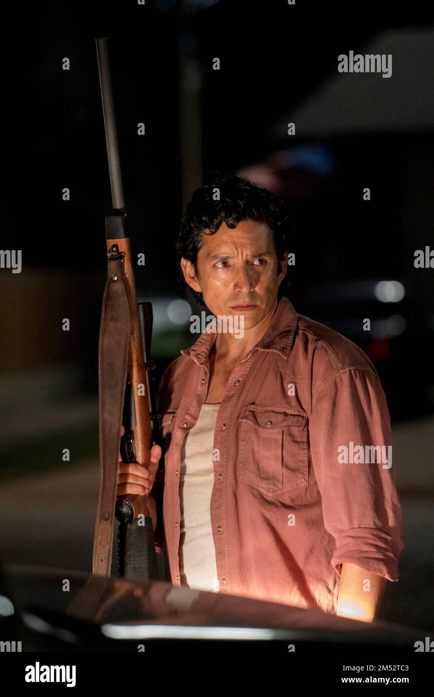 GABRIEL LUNA IN DEN LETZTEN USA (2023) UNTER DER REGIE VON LIZA JOHNSON, CRAIG MAZIN UND NEIL DRUCKMANN. Guthaben: PlayStation Productions / Sony Pictures Television / Album Stockfoto