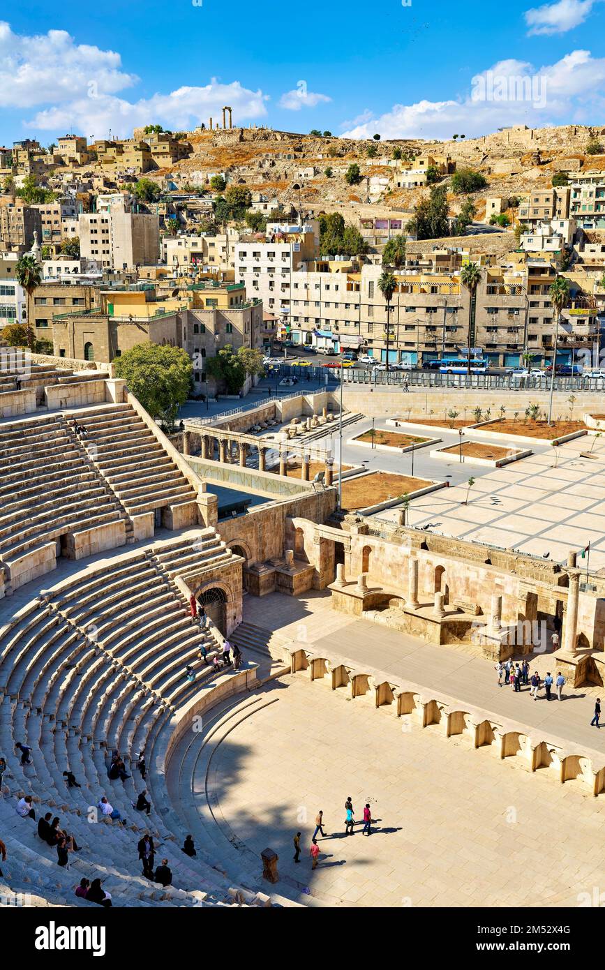 Amman Jordan. Das Römische Theater Stockfoto