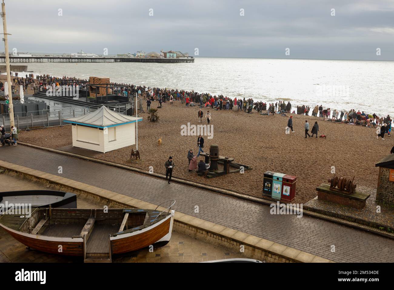 25. Dezember 2022 Brighton Beach, City of Brighton & Hove, East Sussex