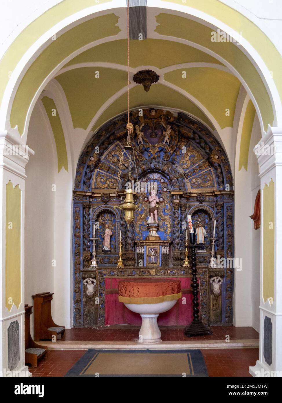 Igreja de Santa Maria de Alcáçova Interior, Elvas Stockfoto