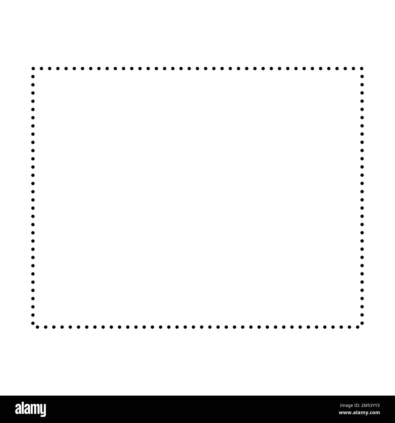 Wyoming, Bundesstaat der Vereinigten Staaten von Amerika, USA. Vereinfachte dicke schwarze Umrisskarte. Einfache flache Vektordarstellung Stock Vektor