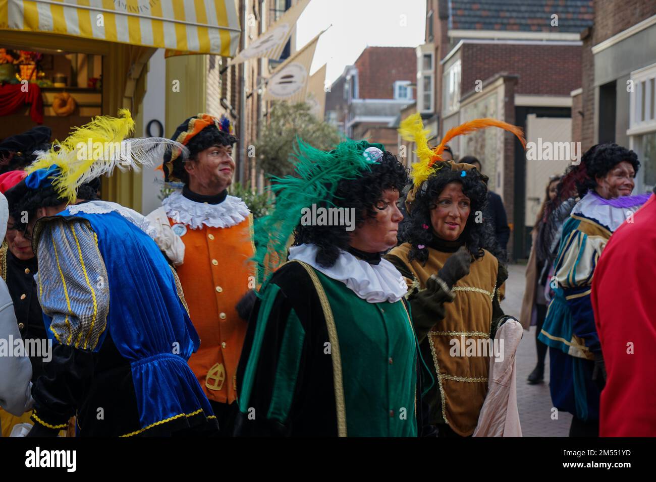 Eine Sinterklass-Tradition in Delft, Niederlande Stockfoto