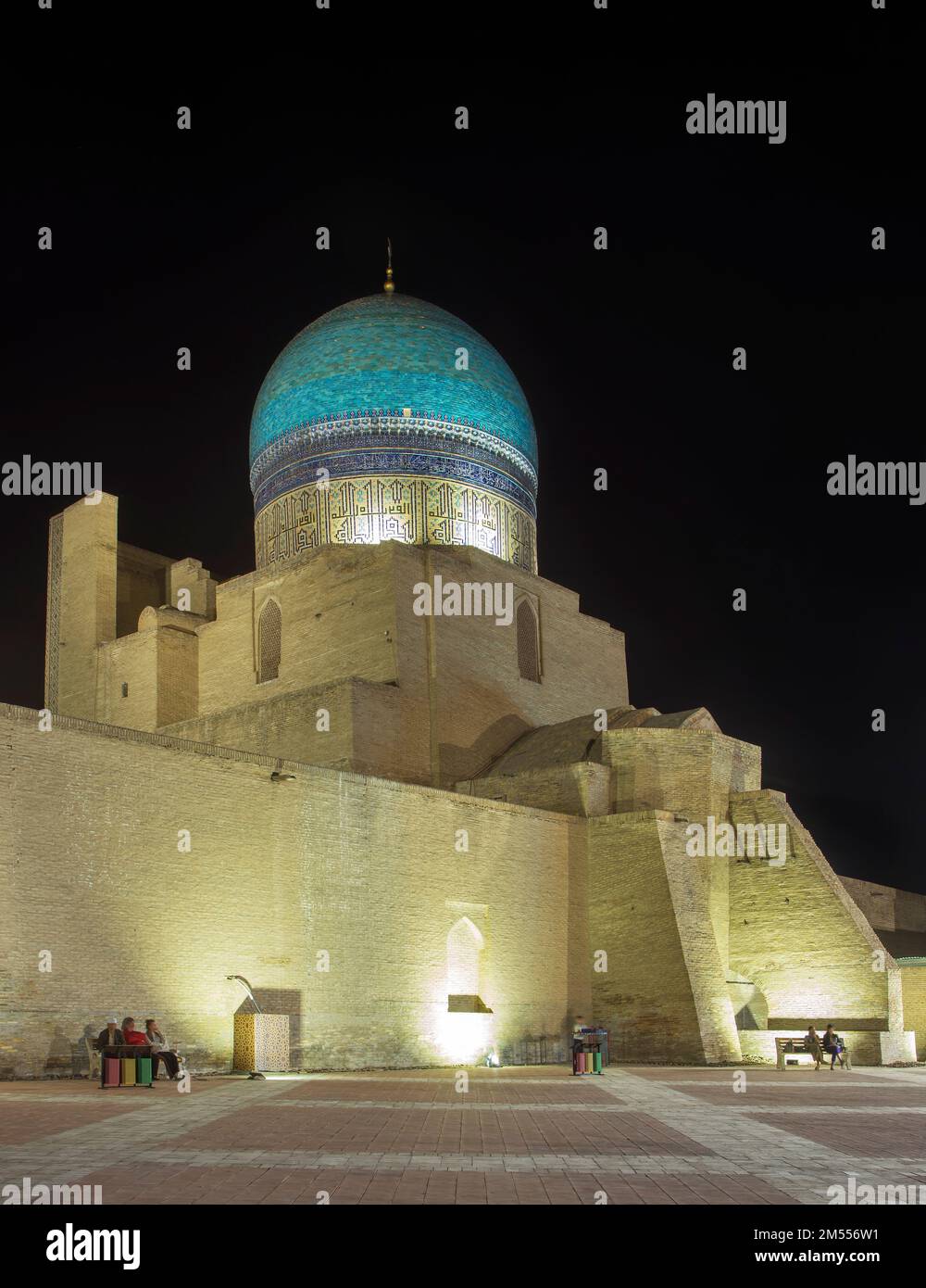 Kalan-Moschee (Masjid-i Kalan) und Kalan-Minarett von Po-i-Kalan (POI Kalan) - islamischer religiöser Komplex in Bukhara. Usbekistan Stockfoto