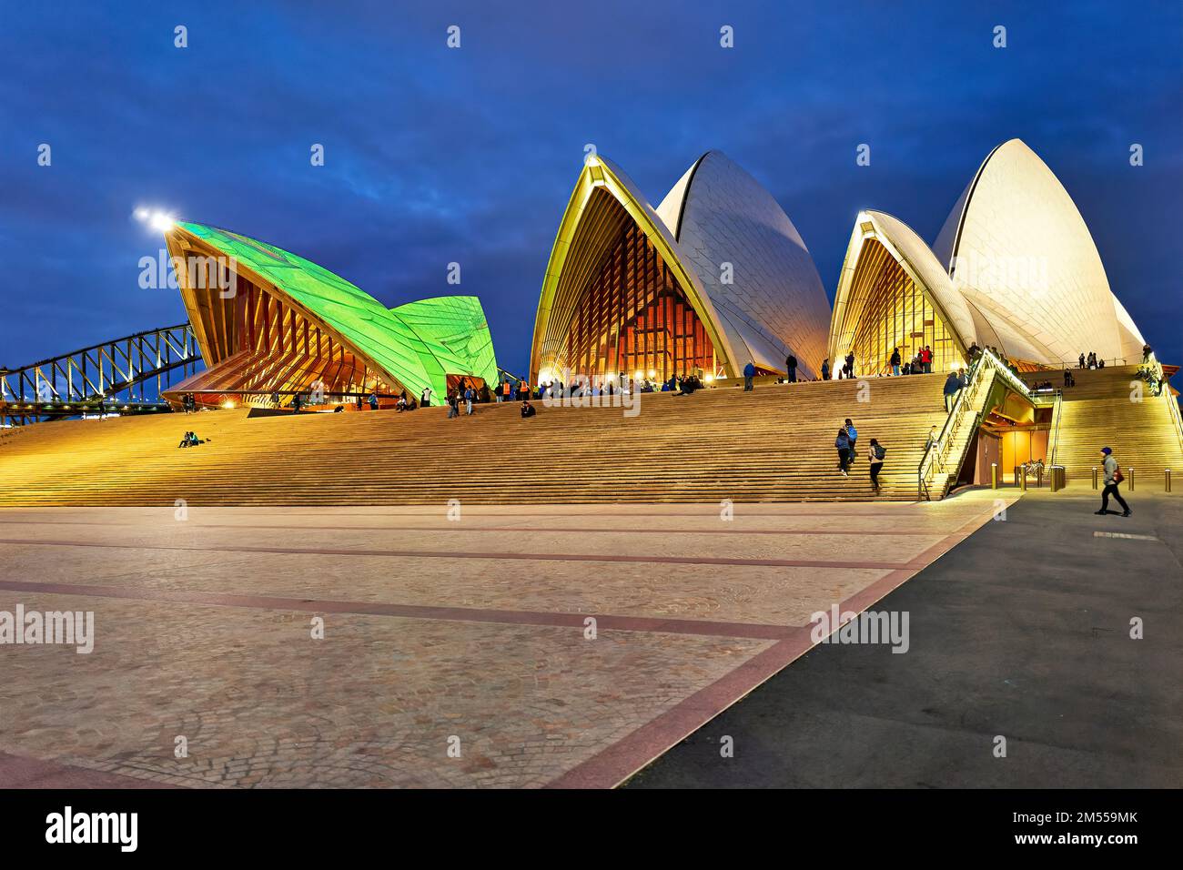 Sydney. New South Wales. Australien. Das Opernhaus bei Sonnenuntergang Stockfoto