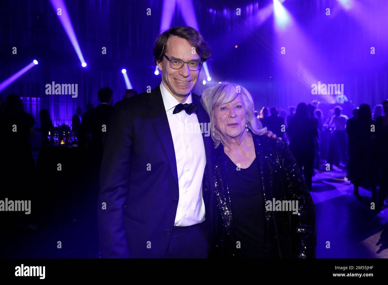 Margarethe von Trotta und ihr Sohn Felix Moeller nahmen am 10. Dezember 35. 2022 an den European Film Awards 2022 in Reykjavik, Island, auf der Harpa Conference and Concert Hall Teil. Stockfoto