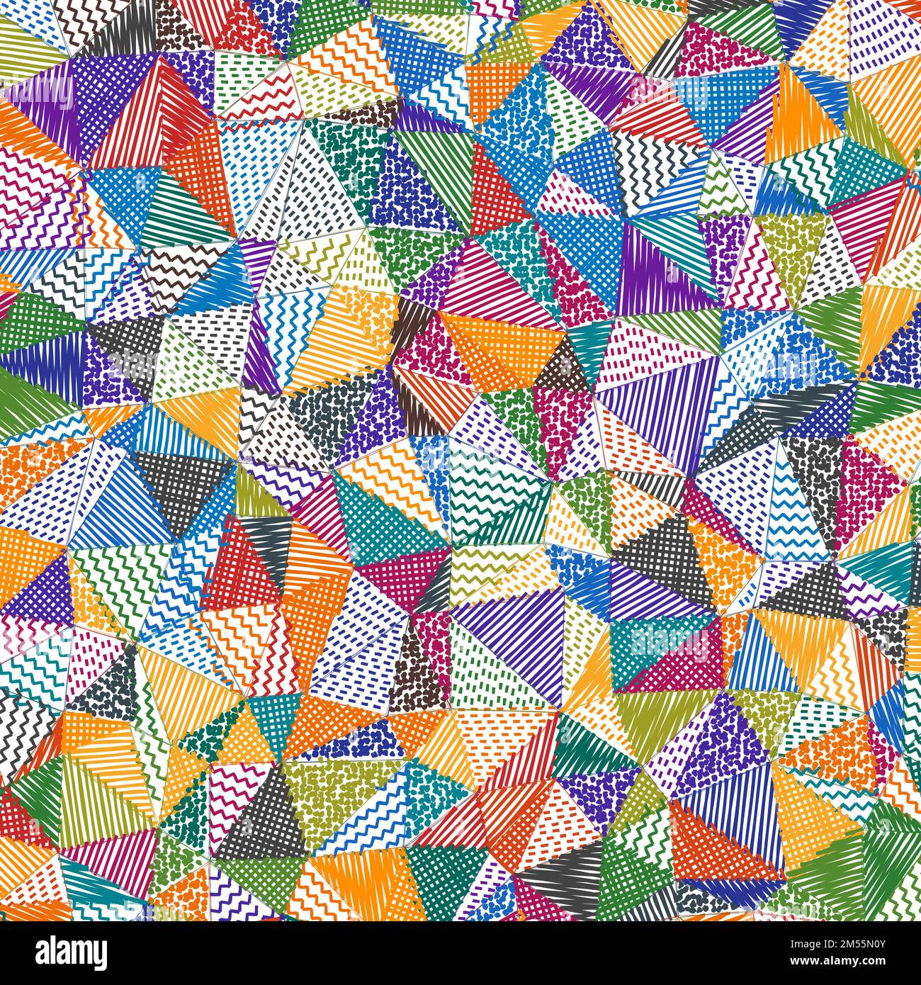 Niedriger Hintergrund für Polyskizzen. Attraktives quadratisches Muster. Authentischer abstrakter Hintergrund. Vektordarstellung. Stock Vektor