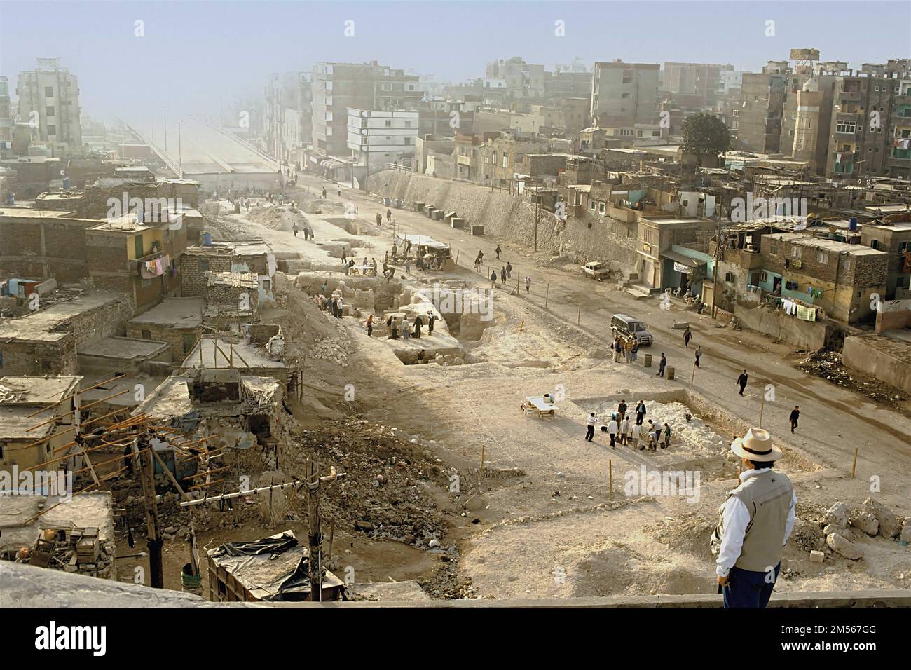 ARCHIVE 1997 - Ägypten. Alexandria. Allgemeiner Blick auf die Ausgrabungsstätte der Nekropolis im Bezirk Gabbari, nicht weit vom Hafen von Alexandria entfernt. In der Stockfoto