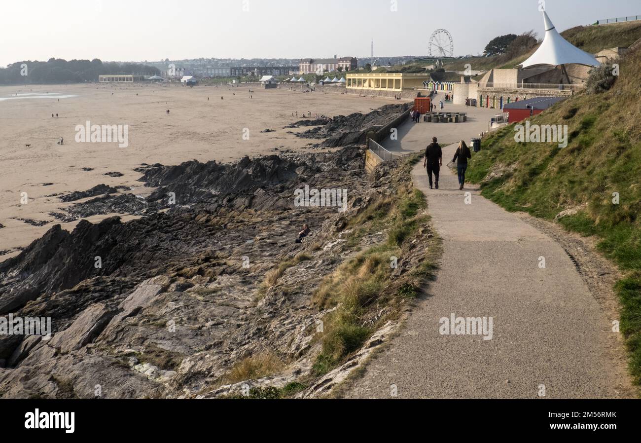 Barry, Barry Island, Barry Island ist ein Bezirk, Halbinsel und, am