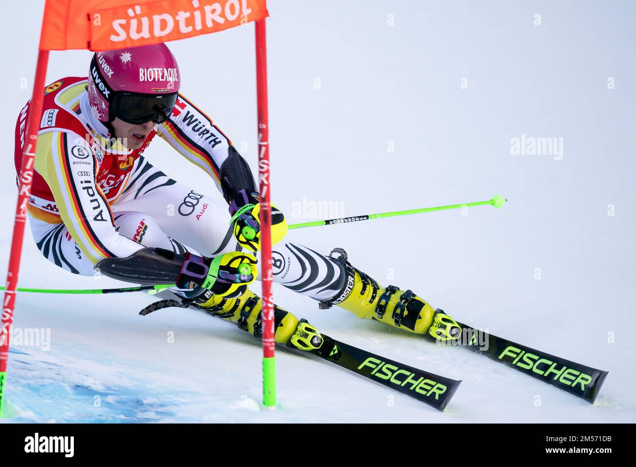 Alta Badia, Italien, 18. Dezember 2022. GRATZ Fabian (Ger) nimmt an der Audi FIS Alpine Skiing World Cup Männerriese Slalom auf dem Gran Risa-Platz Teil Stockfoto