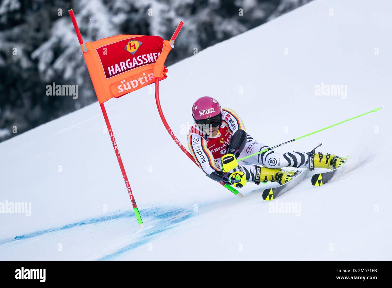 Alta Badia, Italien, 18. Dezember 2022. GRATZ Fabian (Ger) nimmt an der Audi FIS Alpine Skiing World Cup Männerriese Slalom auf dem Gran Risa-Platz Teil Stockfoto